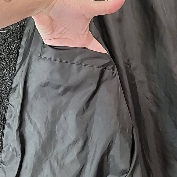 Vintage Anthony Richards Reversible Fleece Black Coat Overcoat Women’s 2XL - Picture 13 of 16